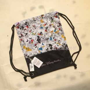 外贸出口美国乐园礼品店原单 超值17美金 274 抽绳双肩背包