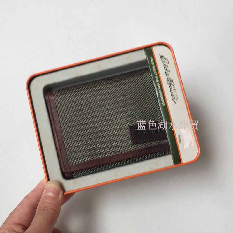 AS-BA-129 纯原大牛货!外贸出口美国大pai原单真皮牛皮边钱夹钱包