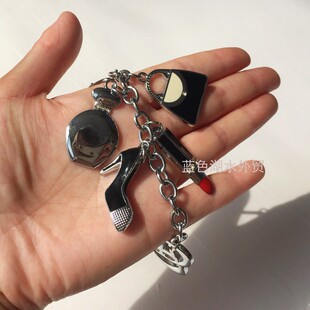 ZX-YSL-001 时尚单品白给价!外贸出口美国原单钥匙链挂链包包挂饰