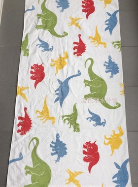 JJZS-MJ-270 恐龙迷最爱!外贸出口美国原单 纯棉大浴巾沙滩巾