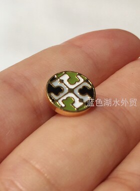 AS-SS-050 镀金珐琅彩耳饰 外贸出口美国轻奢大p原单耳钉珠宝首饰