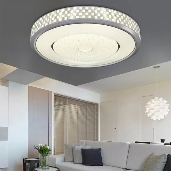 现代简约led客厅灯吸顶灯具调光色温馨圆形卧室创意书房灯饰灯具,家装灯饰光源,其它灯具灯饰,淘宝优惠券,粉丝福利购,淘宝优惠卷