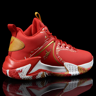 正品乔丹格兰秋冬男鞋二棉红色本命年篮球鞋高帮鞋保暖加绒大棉鞋