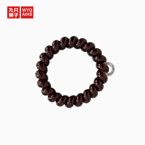 Nine Lions/莫兰迪简约耐用电话线发圈高弹力皮筋女扎头发绳发饰