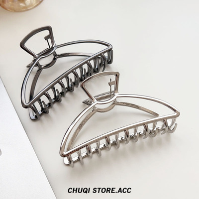 chuqi store/金属冷淡风大号抓夹复古高级感鲨鱼夹马尾夹盘发夹女