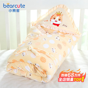 新生婴儿抱被初生儿包被纯棉春秋冬款 小宝宝产房包单加厚用品恒温