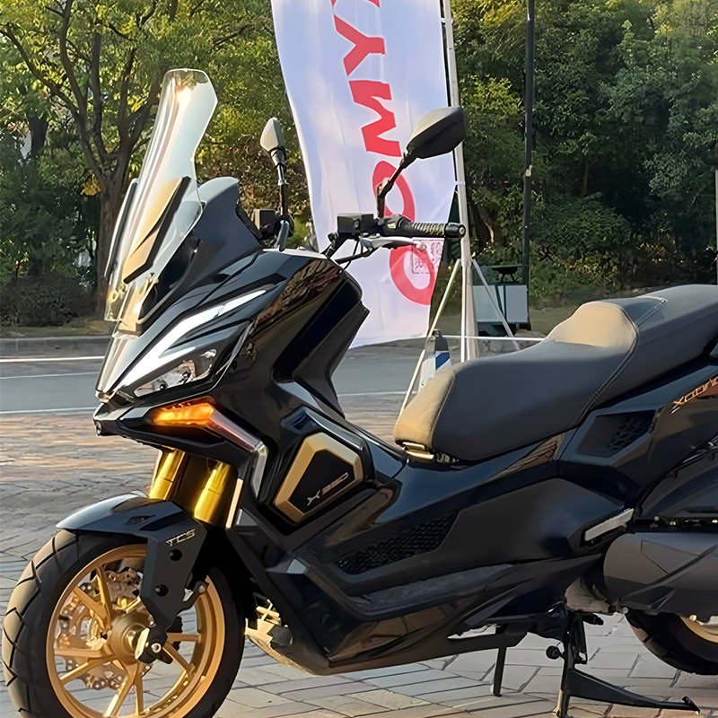 适用光阳赛艇X350改装加高挡风玻