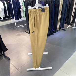 阿迪达斯男子2024夏运动休闲针织透气跑步训练简约直筒长裤JI6256