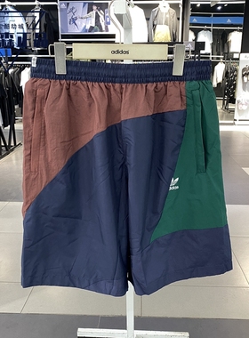 阿迪达斯三叶草2022夏男子撞色速干透气五分裤短裤 HH9445 HH9442