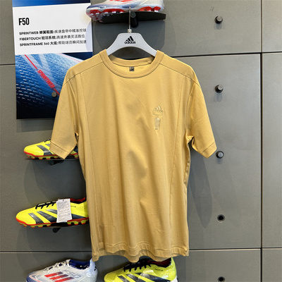 阿迪达斯男透气宽松运动休闲短袖