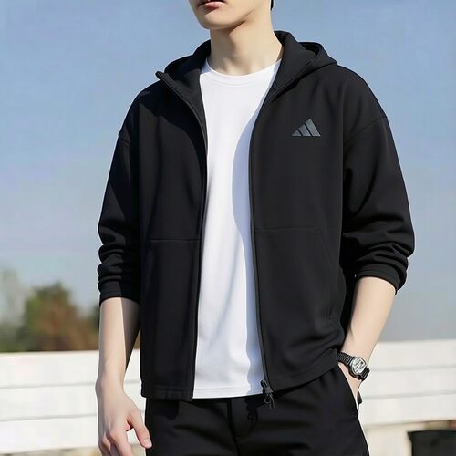 Adidas阿迪达斯ZNE男装休闲连帽开衫夹克运动正品外套上衣KF3827