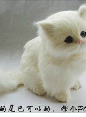 会叫动尾巴仿真猫猫毛绒玩具花猫