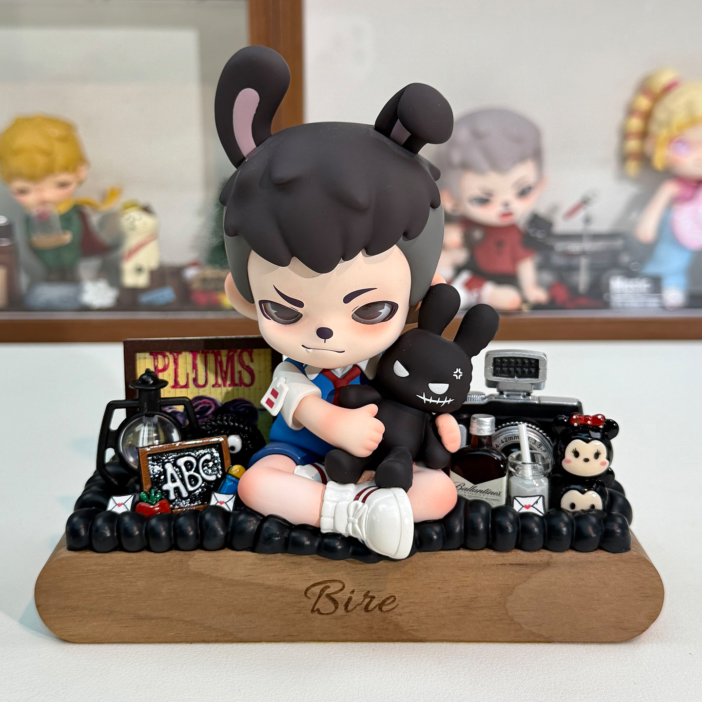 黑玩rayan哥哥奶油胶临时停车牌