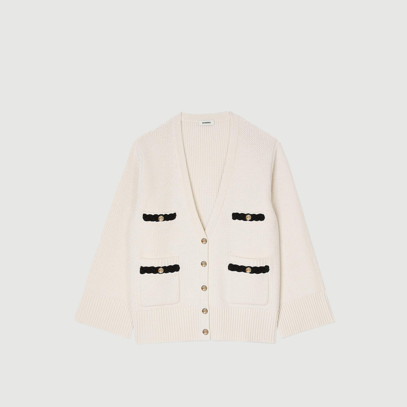 SANDRO女装法式慵懒针织开衫