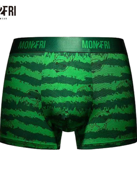 mon2fri联名屁桃君男士内裤莫代尔卡通图案四角裤送情侣男生礼盒