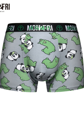 mon2fri男士内裤可爱卡通趣味潮情人节内裤情侣四角裤送男生礼物