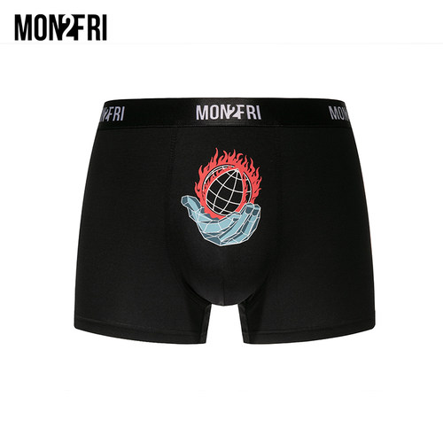 透气卡通印花篮球莫代尔裤衩内裤