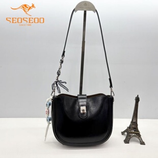 SEOSEOO/九州袋鼠女包2026新款商场同款时尚马鞍包单肩斜挎792596