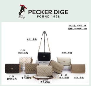 印花小方包夏天小包手机包包2407 时尚 啄木鸟专柜正品 女包2025新款