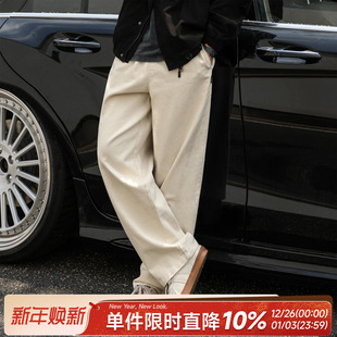 高街直筒裤 男士 潮牌宽松休闲裤 工装 子男 嘿马七作美式 长裤 复古秋季
