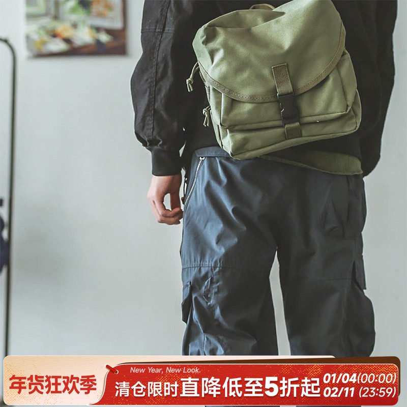 HEEMKIZOO日系复古美式纯色男斜跨工装包潮牌拎包多口袋帆布包女,箱包皮具/热销女包/男包,男士包袋,淘宝优惠券,粉丝福利购,淘宝优惠卷