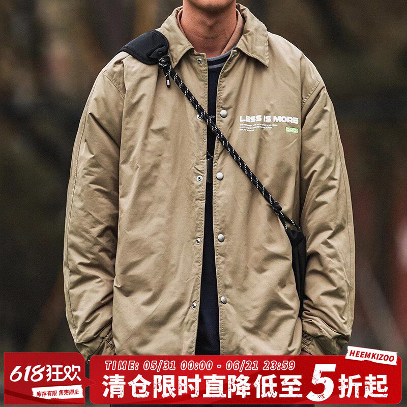 嘿马七作现货男冬季飞行员休闲棉衣冲锋衣情侣宽松棉服外套潮