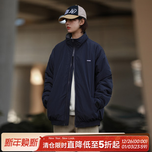 棉服夹克棉衣外套情侣装 立领设计工装 男款 嘿马七作日系复古秋冬季