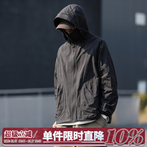 UPF50+嘿马七作户外工装防晒衣男