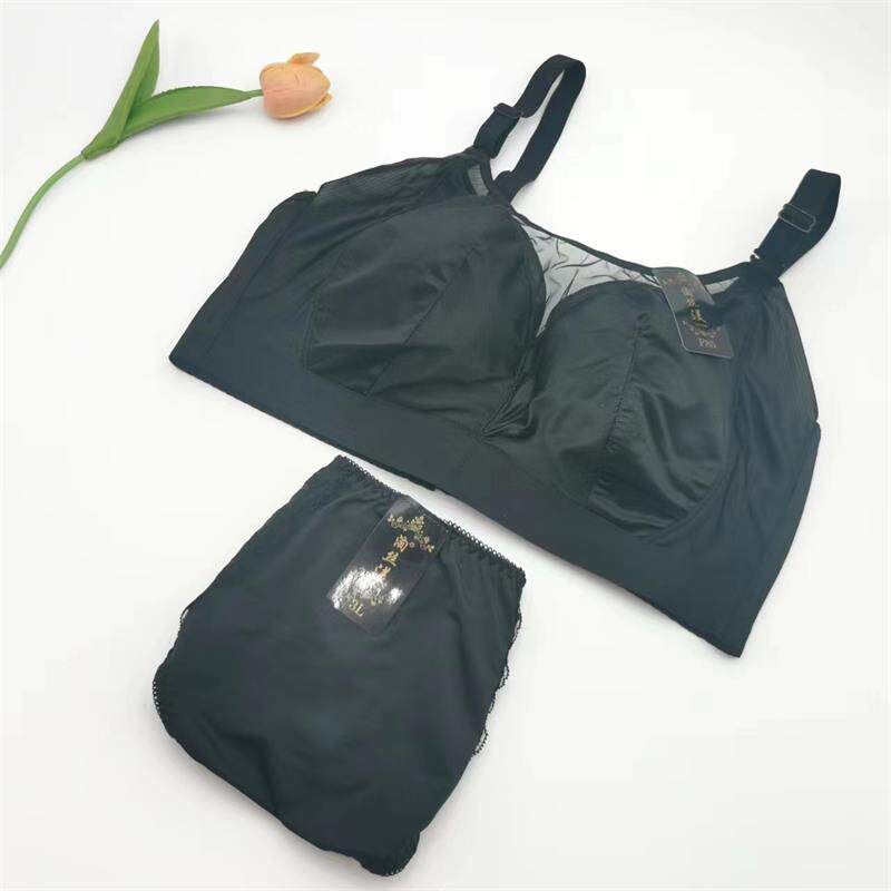 大罩杯薄款文胸套装大胸显小大码内衣女胖mm缩胸胸罩C杯D杯E杯F杯