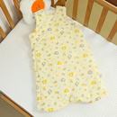 婴儿睡袋长款无袖儿童睡袍背心宝宝秋冬季夹棉睡衣加厚防踢被防跳