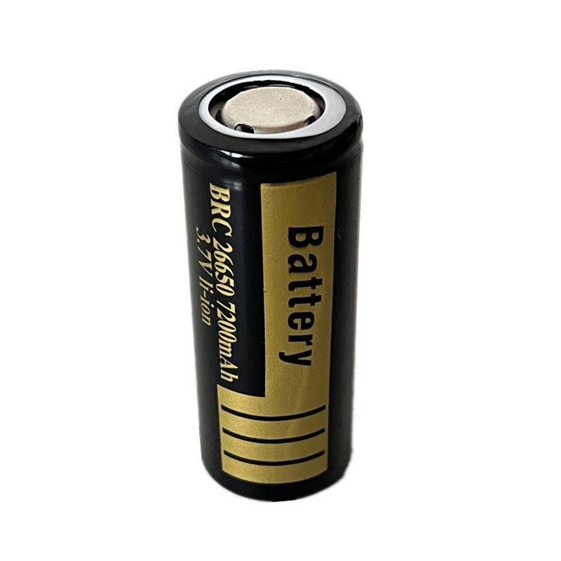 手电筒3.7v电池26650可充电电源