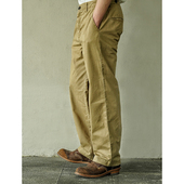 Indigohood水洗做旧复古休闲长裤 chino两色 工装