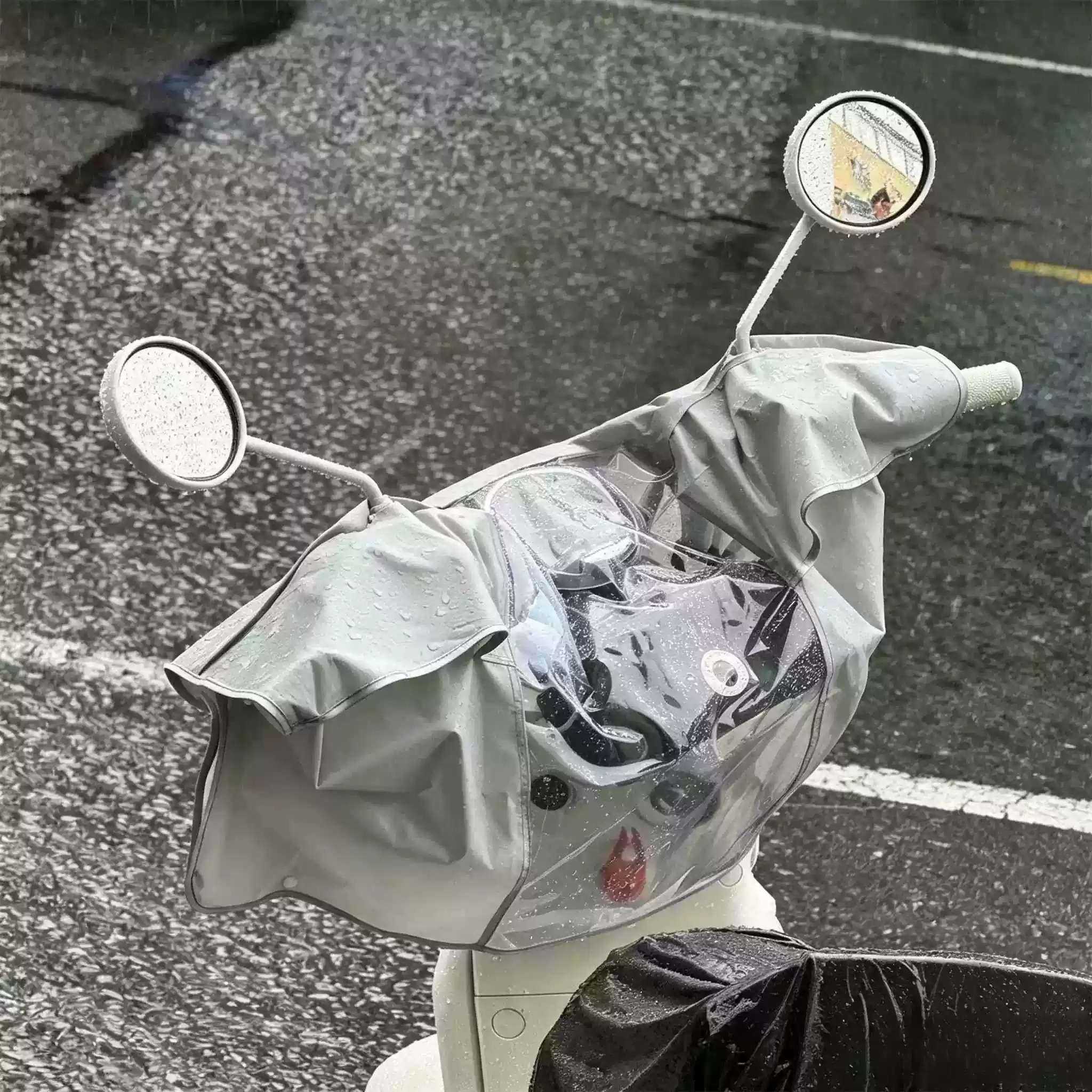 电动车车头防雨罩透明摩托车踏板