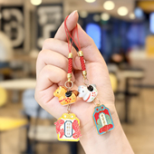 2026马年陶瓷精美手机挂绳吊坠平安喜乐喜庆新年包包挂饰景区礼物