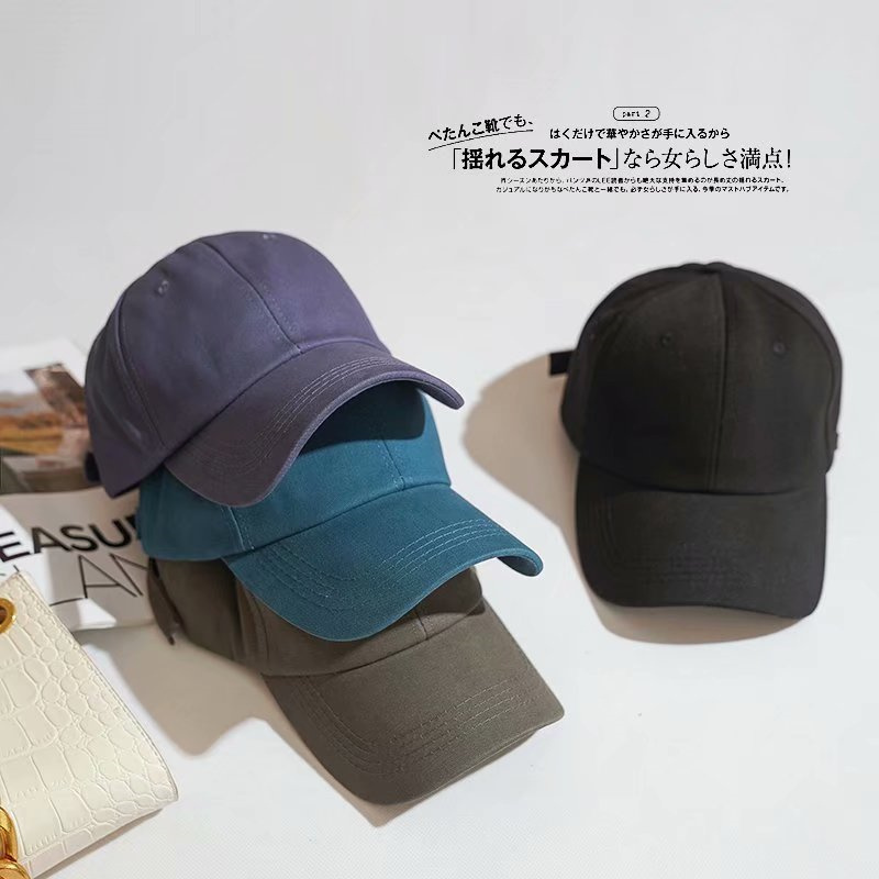 bana学生帽子夏日系纯色棒球帽