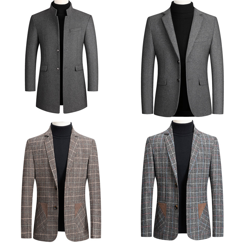 感摆件轻奢软装服饰外套主人房格子衣帽间西装样板间设计风衣男士