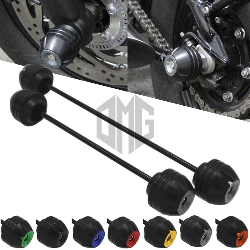 适用雅马哈R1 R6 R7 FZ1N FZ6N/S改装前后轮防摔球减震平叉保护块