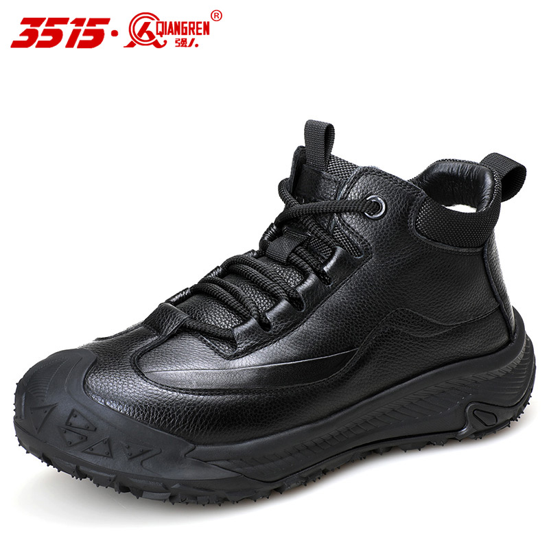 际华3515强人冬季新款时尚雪地羊毛鞋加厚防滑户外徒步休闲工装靴