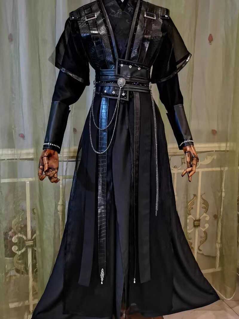 出租汉服男款帅气黑色侠客武侠风cosplay套装男图片