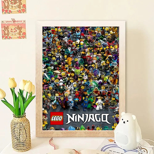 新幻影忍者拼图diy卡通高颜值周边手工桌面摆件儿童益智玩具礼物