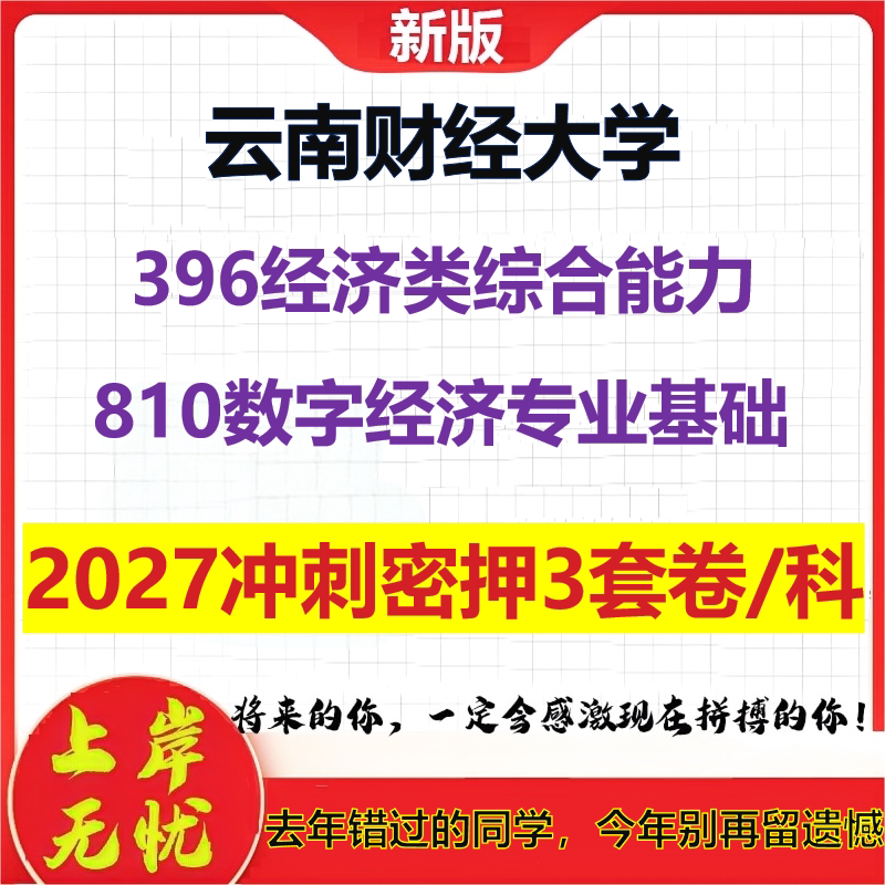 2027云南财经大学396经济类综合能力810数字经济专业基础考研冲刺押题模拟密训预测卷