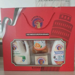 正品大公鸡头四件套礼盒装厨房油烟清洁剂洗衣液肥皂套装