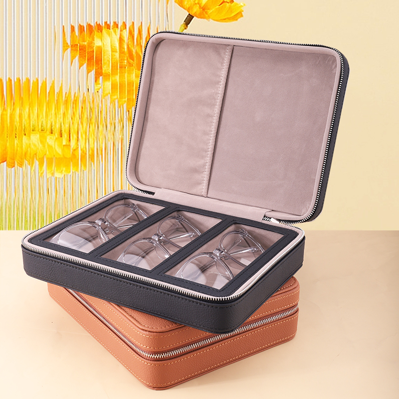 高档眼镜收纳盒整理展示样品盒