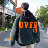 2020港风新款羊羔毛加厚外套男棉衣秋冬宽松夹克226-3-6626-P110，男装棉衣，星座226-3