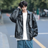 港风皮夹克美式复古外套男炸街机车皮衣秋季PY911-P105-226-3，男装皮衣，星座226-3