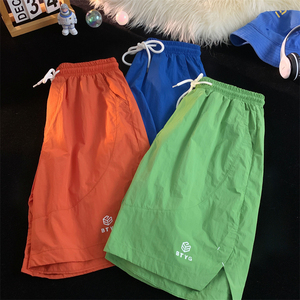 多巴胺短裤男女夏季韩版速干大码宽松百搭五分裤226-3-k9699-P27图片