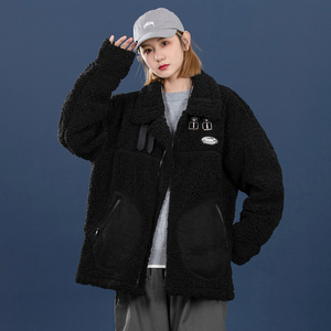 2020冬中性休闲情侣皮毛一体加厚外套棉衣棉服226-3-p125-6631图片