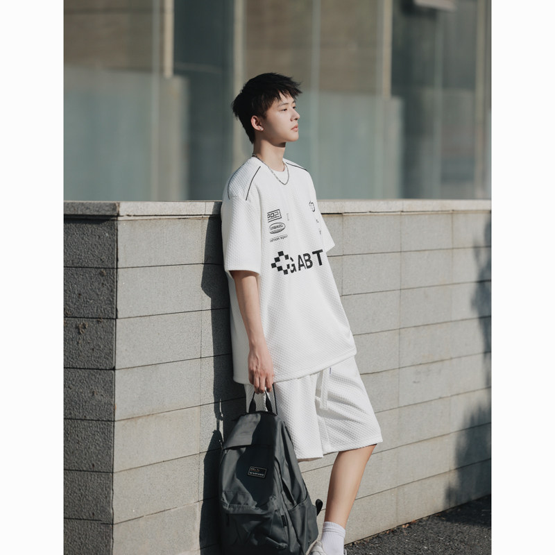 已注册版权运动套装男夏装篮球服宽松大码短袖t恤226-3-6859-P80,男装休闲套装,星座226-3