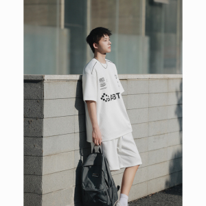 已注册版权运动套装男夏装篮球服宽松大码短袖t恤226-3-6859-P80图片