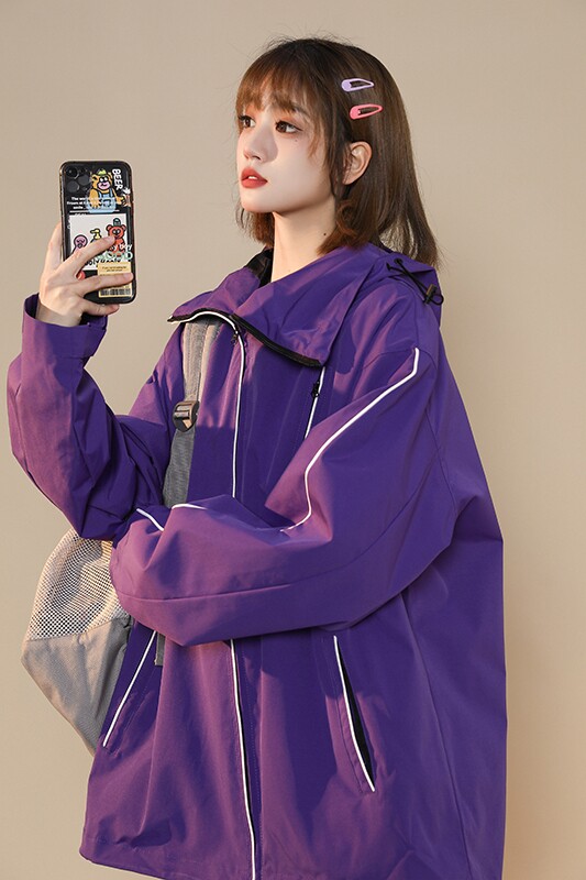 男装夹克2024春新品户外运动连帽百搭冲锋衣潮牌226-3-JK689-P85,男装夹克,星座226-3